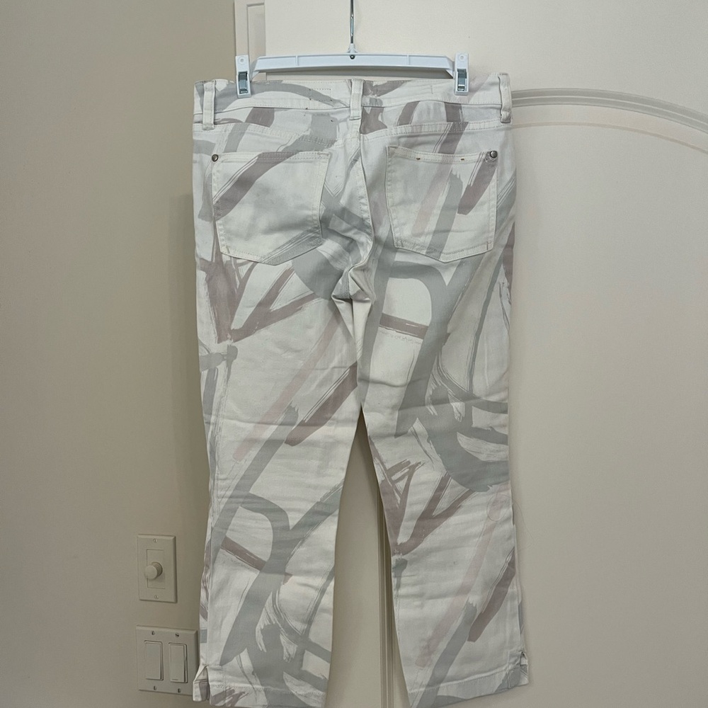 Pilcro Ankle & Cropped Jeans - Abstract Gray and White